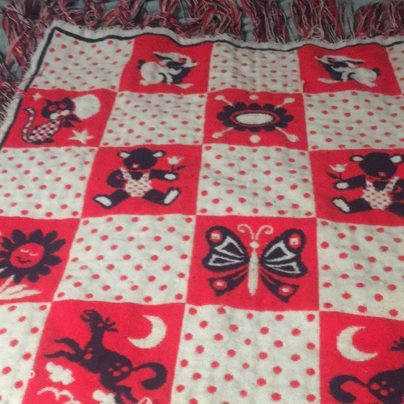 Knitted baby blanket true vintage - Picture 10 of 10